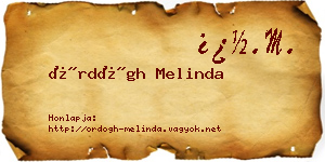 Ördögh Melinda névjegykártya